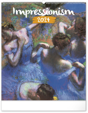 Nástenný kalendár Impresionizmus 2024, 48 × 56 cm - Reklamnepredmety