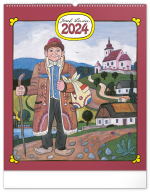 Nástenný kalendár Josef Lada 2024, 48 × 56 cm - Reklamnepredmety