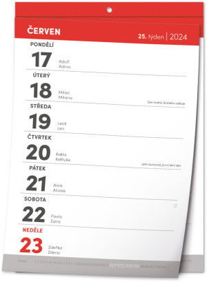 Nástenný kalendár Trhací týždenný 2024, A5 - Reklamnepredmety