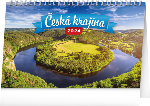 Stolový kalendár Česká krajina 2024, 23,1 × 14,5 cm