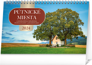 Stolový kalendár Pútnické miesta 2024, 23,1 × 14,5 cm - Reklamnepredmety