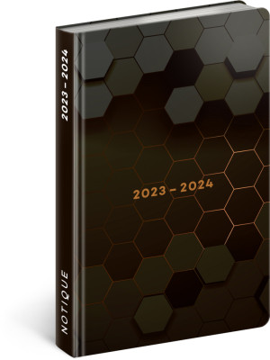 18mesačný diár Petito – Polygón 2023/2024, 11 × 17 cm - Reklamnepredmety