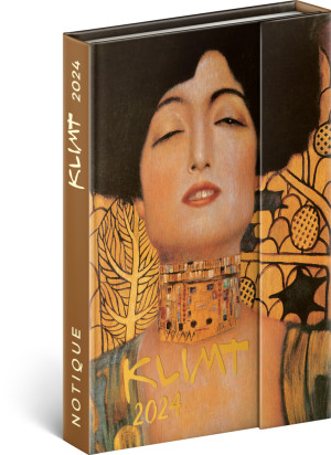 Týždenný magnetický diár Gustav Klimt 2024, 11 × 16 cm - Reklamnepredmety