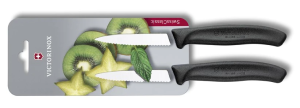 Victorinox Swiss Classic Serrated Blade Knife Set 2-Piece Black - Reklamnepredmety