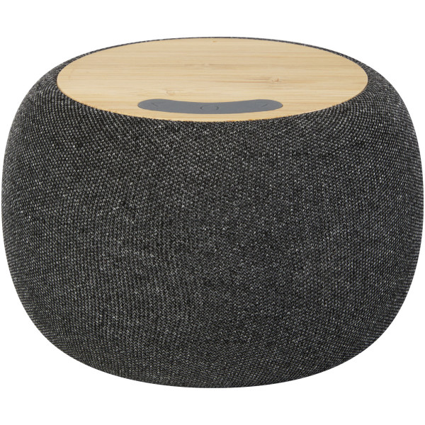 Bamboo/RPET Bluetooth® speaker and Ecofiber wireless charging pad