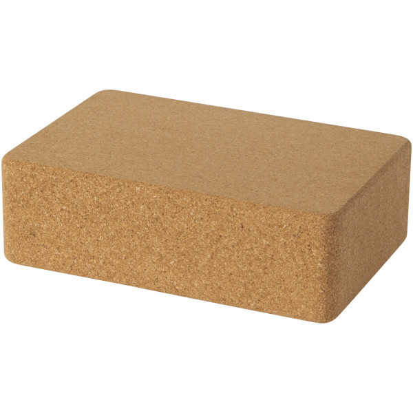 Cork cube for yoga Trikona