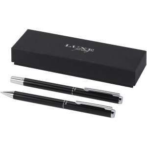 Lucetto ballpoint pen and rollerball pen gift set in recycled aluminium - Reklamnepredmety
