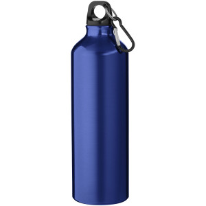 Oregon recycled aluminium water bottle with RCS certification and carabiner, 770 ml - Reklamnepredmety