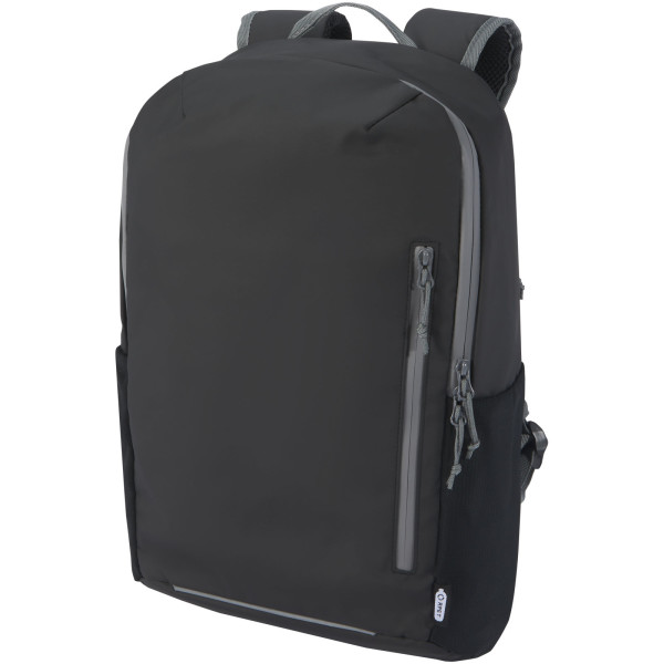 Aqua recycled waterproof backpack for 15" laptop, 21 l