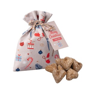 Gingerbread Cookies - SANTA CLAUS PRESENT BAG - Reklamnepredmety