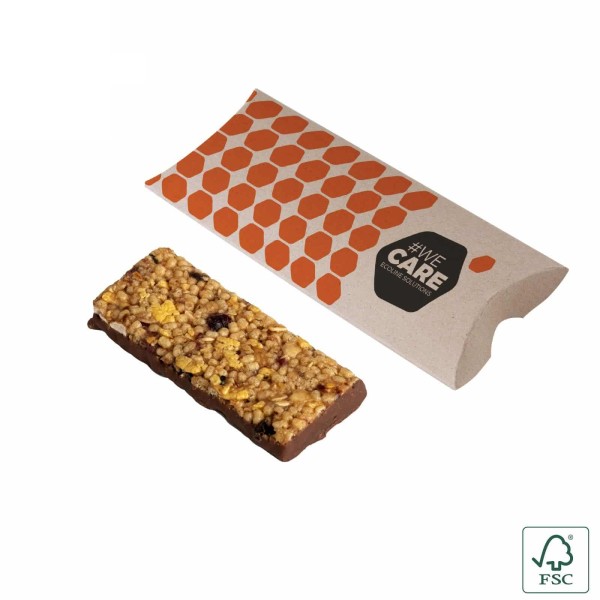 Protein bar with printable packaging
