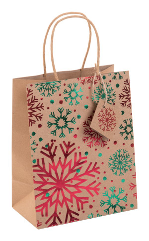 Pekkola S paper gift bag with Christmas design - Reklamnepredmety