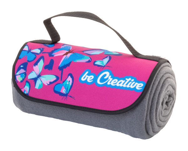 Custom made RPET polar fleece blanket Reporta