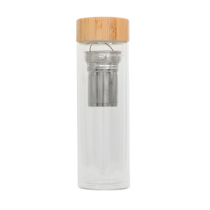 CELLE bottle 420 ml glass with infuser - Reklamnepredmety