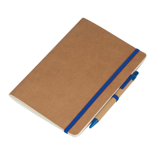 paper notebook with pen