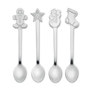 Set of 4 different tea spoons - Reklamnepredmety