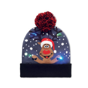 Christmas knitted hat with 6 LED - Reklamnepredmety