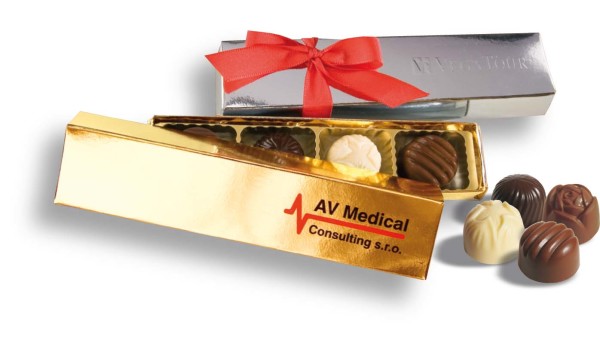 Candy box with 4 pralines - Tehlička