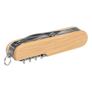 11-piece pocket knife BAMBOO HELPER - Reklamnepredmety