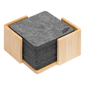 Felt coaster set ECO BASE - Reklamnepredmety