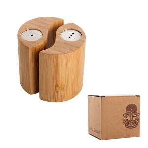 VS TIRSULI Bambus salt and pepper shakers - Reklamnepredmety