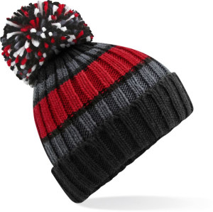 Knitted hat with Hygge stripes - Reklamnepredmety