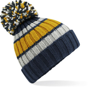 Knitted hat with Hygge stripes - Reklamnepredmety