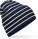 Knitted cap with stripes and cuff - image-343337 - variant