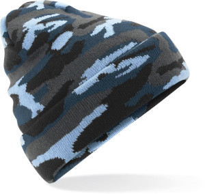 Knitted cap with Camo cuff - Reklamnepredmety
