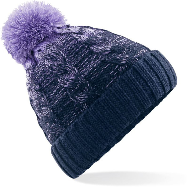 Ombré knitted hat