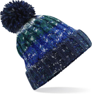 Knitted cap with Corkscrew pom-pom - Reklamnepredmety