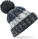 Knitted cap with Corkscrew pom-pom - image-320017 - variant