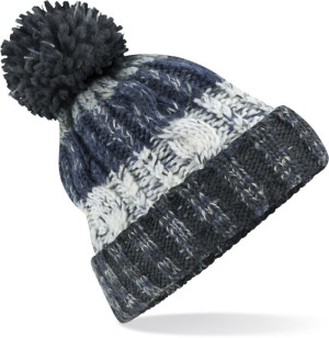 Knitted cap with Corkscrew pom-pom - Reklamnepredmety