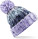 Knitted cap with Corkscrew pom-pom - image-320024 - variant