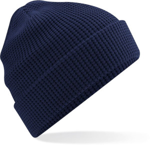 Knitted bio cap with waffle knit - Reklamnepredmety