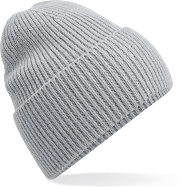 Long knitted cap with cuff