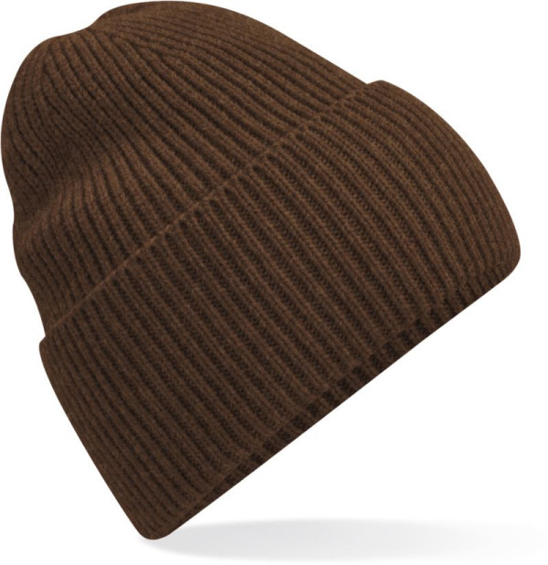 Long knitted cap with cuff
