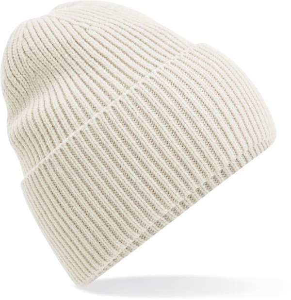 Long knitted cap with cuff