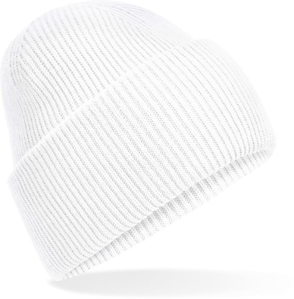 Knitted cap with cuff "Recycled"