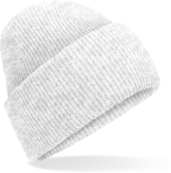 Knitted cap with cuff "Recycled"