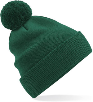 Organic knitted hat with pompom "Snowstar®" - Reklamnepredmety