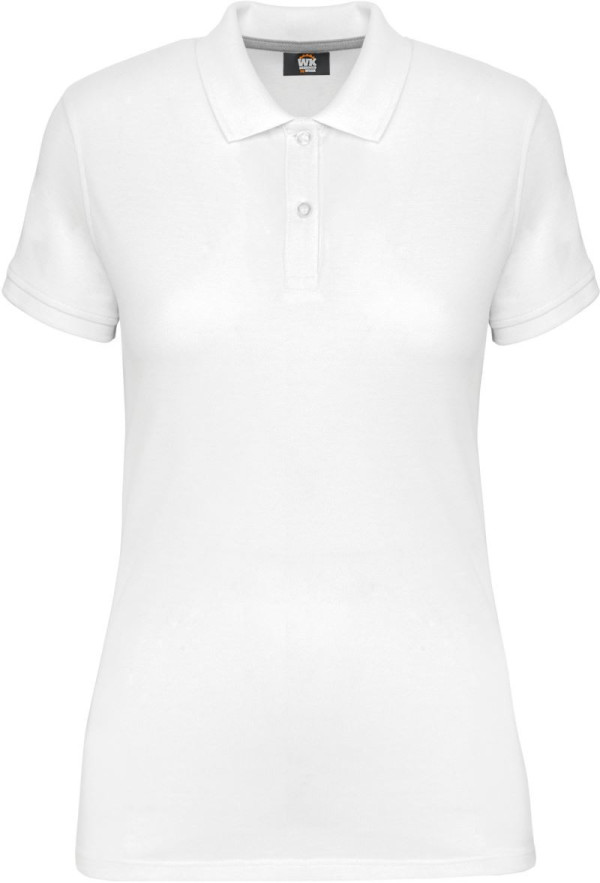 Women's work pique polo in heavy cotton