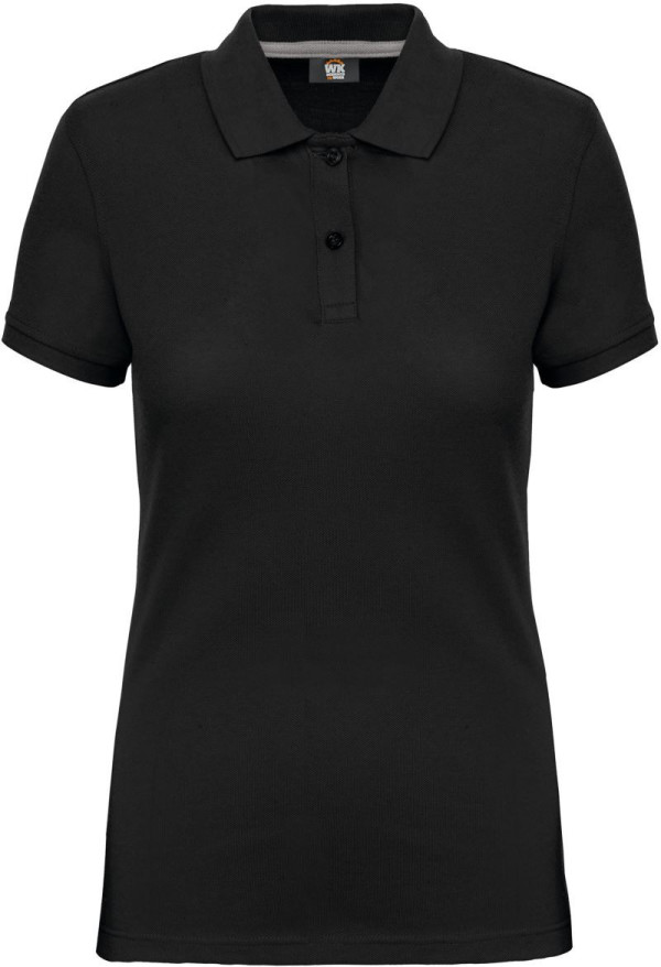 Women's work pique polo in heavy cotton