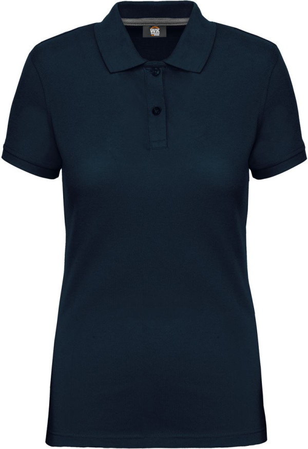 Women's work pique polo in heavy cotton