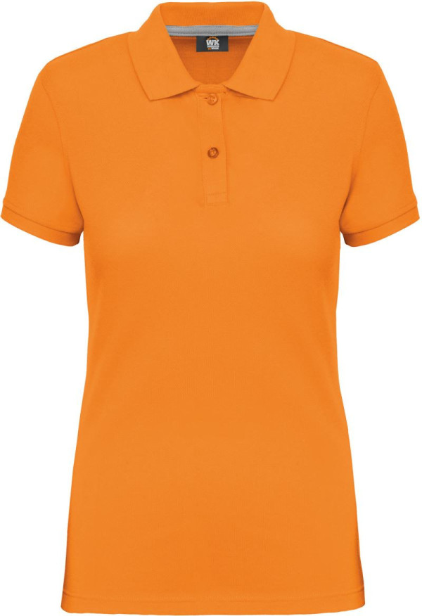 Women's work pique polo in heavy cotton