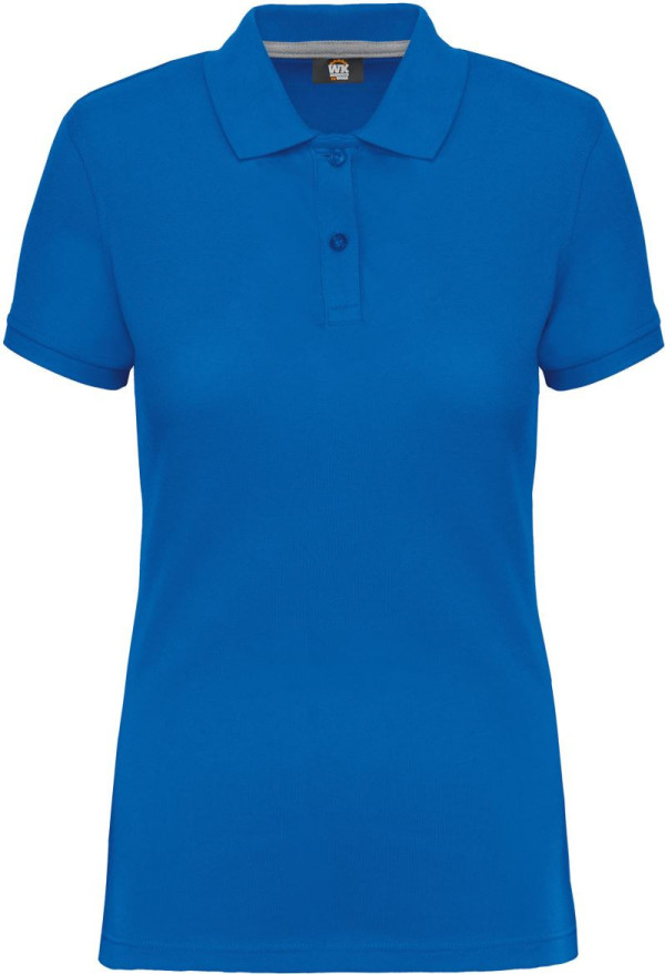 Women's work pique polo in heavy cotton