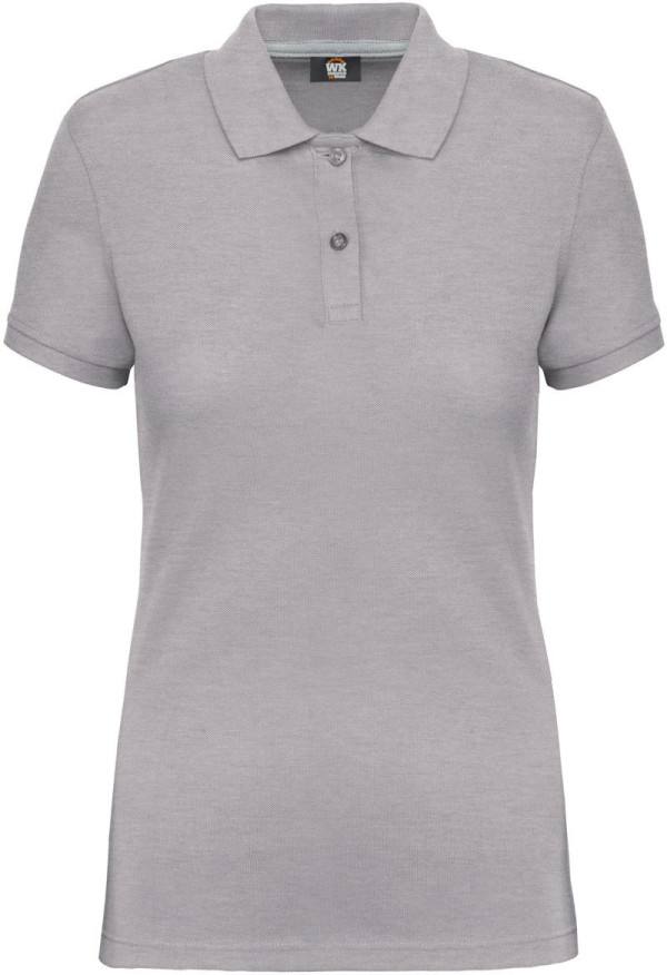 Women's work pique polo in heavy cotton