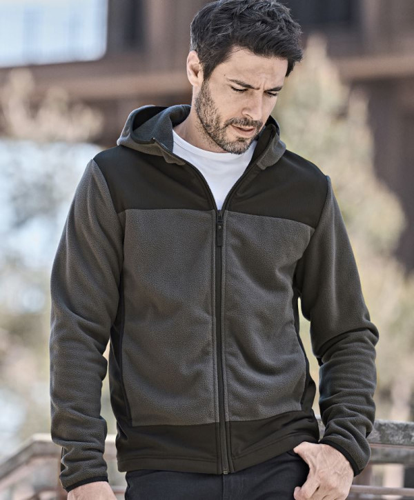 Mountain fleece jacket with hood