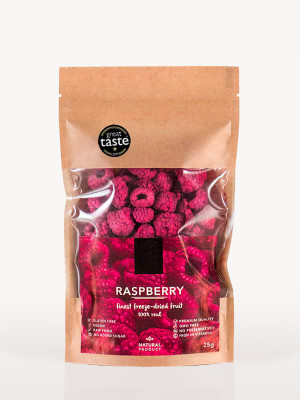 Freeze-dried raspberry 25g - Reklamnepredmety