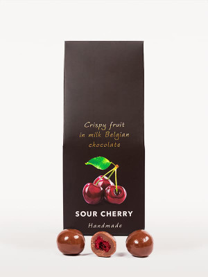 Cherry in milk chocolate 80g - hand made edition - Reklamnepredmety